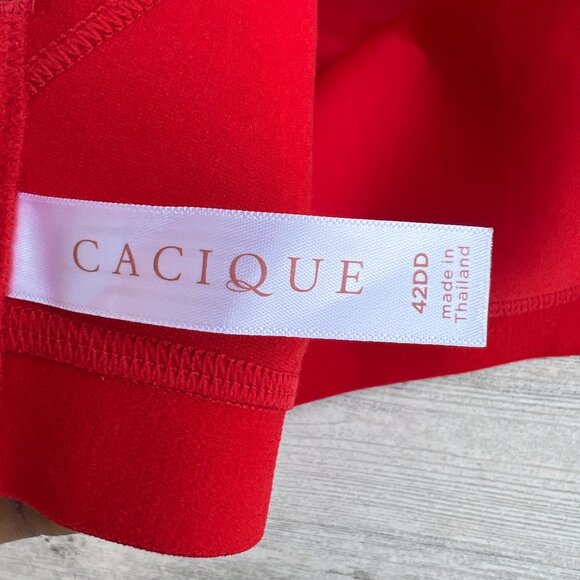 Cacique Bra‎ 42DD Red Lightly Lined No-wire - Picture 7 of 11